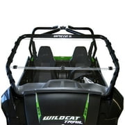 Clearly Tough Arctic Cat Wildcat TRAIL/Sport Full Folding Windshield - SCRATCH RESISTANT- Extreme Versatility! Premium polycarbonate w/Hard Coat. Made in America!