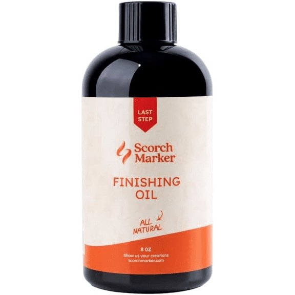 SCORCH MARKER Cutting Board Oil - Food Safe Butcher Block & Wood Finishing Oil Conditioner, Made with Food Grade MCT Oil, for Kitchen Utensils & Wood Crafts, Mineral Oil-Free (8OZ)