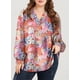 thumbnail image 3 of Blusa Eytino para mujer, talla grande, cuello en V, manga larga, 3 of 6
