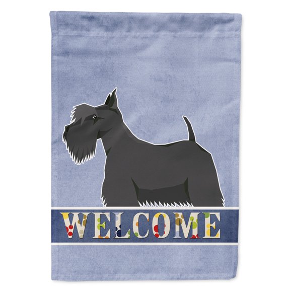 Scottish Terrier Welcome Flag Canvas House Size