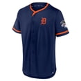 thumbnail image 2 of Men's-Fanatics  Navy Detroit Tigers Iconic Button-Up Top, 2 of 3