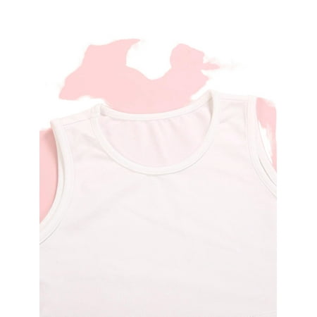 

Casual Stripe Round Neck Sleeveless Black and White Toddler Girls Two-piece Outfits (Girl s)