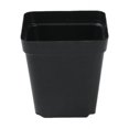 thumbnail image 2 of Base para maceta de plástico cuadrada negra para plantar plántulas cuadradas gruesas, 2 of 5