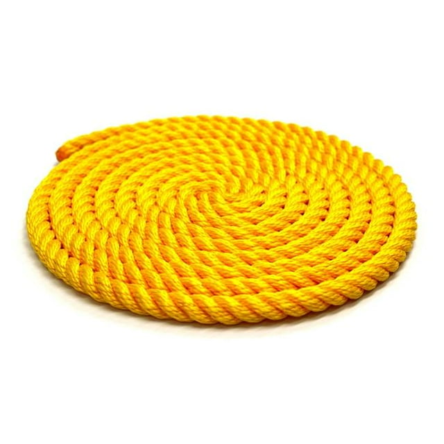 Eastern Jungle Gym CRHG 0.625 in. x 16 ft. Multi Use Braided Playground Rope, Yellow