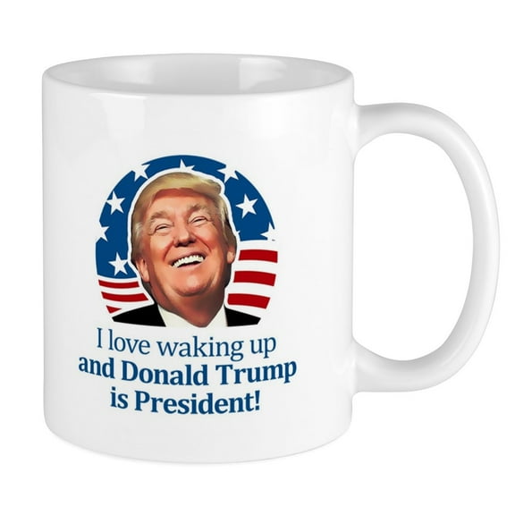 CafePress - Waking Up Donald - Ceramic Coffee Tea Novelty Mug Cup 11 oz