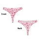 thumbnail image 3 of Fotbe Pink bows Tanga Sin Costuras para Mujer con Estampado – Panties Invisibles, Transpirables y Cómodos para Uso Diario-Medium, 3 of 6