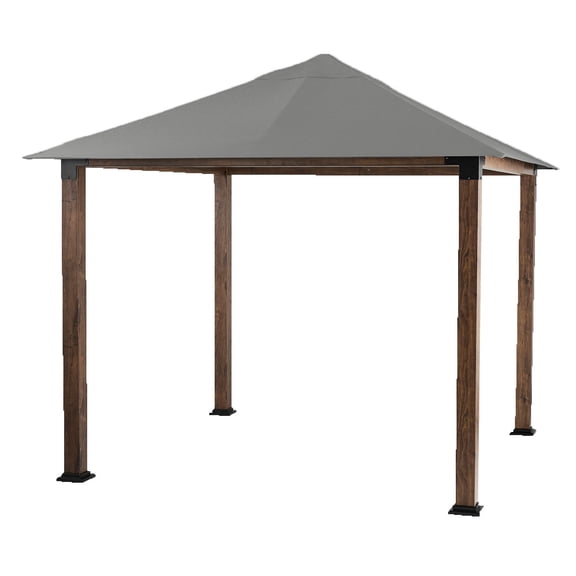 Garden Winds Replacement Canopy Top Cover for BHG Umbrella Top Gazebo - Riplock 350 - Slate Gray