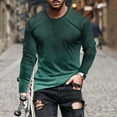 thumbnail image 2 of Dagegui Mens Crewneck Shirts Long Sleeve Tie-Dye Pullover T-Shirts Gradient Tops Big and Tall Running Jogging Athletic Tees Outdoor Sport Shirt Army Green,M, 2 of 5