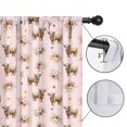 thumbnail image 4 of Blackout Kids Curtains,Pink Highland Cow Flower Pattern Childrens Insulated Curtains Set Of 2,Bedroom Essentials,Toddler Room Decor 42"x63", 4 of 5