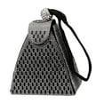 thumbnail image 1 of Cartera de Embrague jinwen bolso de mano triangular para mujer cóctel de boda Negro, 1 of 6