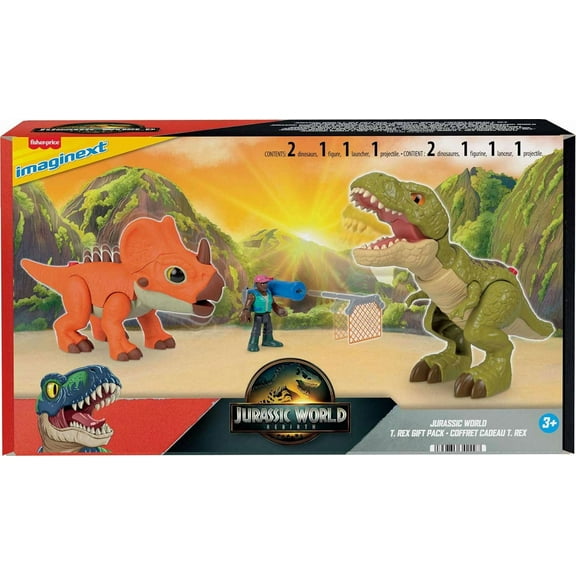 Jurassic World Rebirth Imaginext T. Rex Gift Pack Figure Set
