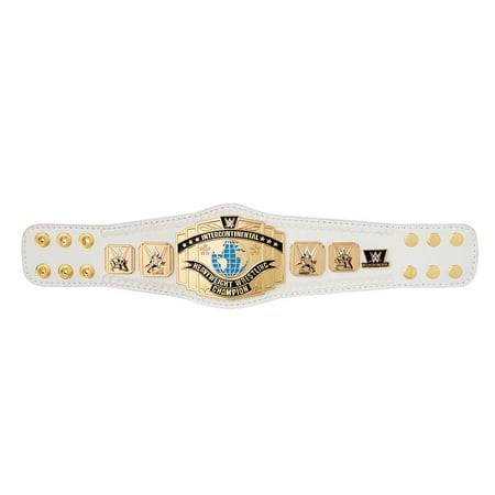 Official WWE Authentic  White Intercontinental Championship Mini Replica Title (Best Replica Championship Rings)