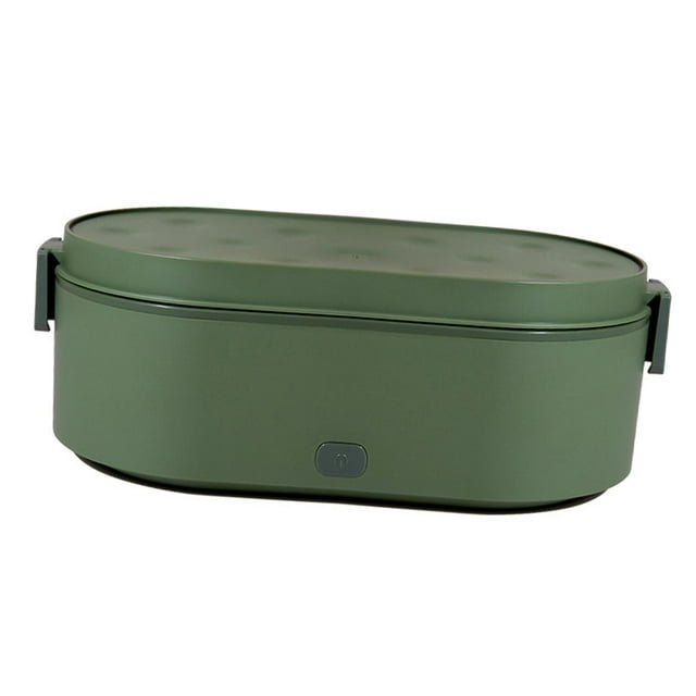 Caja De Almuerzo Cajas De Almuerzo Con Calefacción Eléctrica Calentador De Alimentos Para Viajes De Oficina Verde Sunnimix Loncheras