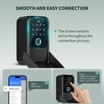 thumbnail image 2 of Moquin Smart Key Lock Box, TTLock APP Control, Fingerprint, Manual Keys, Access Card, EKey and Passcode Unlock, Electronic Bluetooth Wireless Lock Box for Airbnb Realtor, 2 of 9