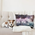 thumbnail image 4 of Ambesonne Space Throw Pillow Cover 2 Pack, Scenery Art, 20", Dried Rose Pale Pink, 4 of 7