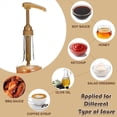 thumbnail image 4 of 750ml Transparent Coffee Syrup Bee Drip Storage Dispenser Pump Bottle Squeeze Milk Bottle Honey Jar Container, 4 of 14