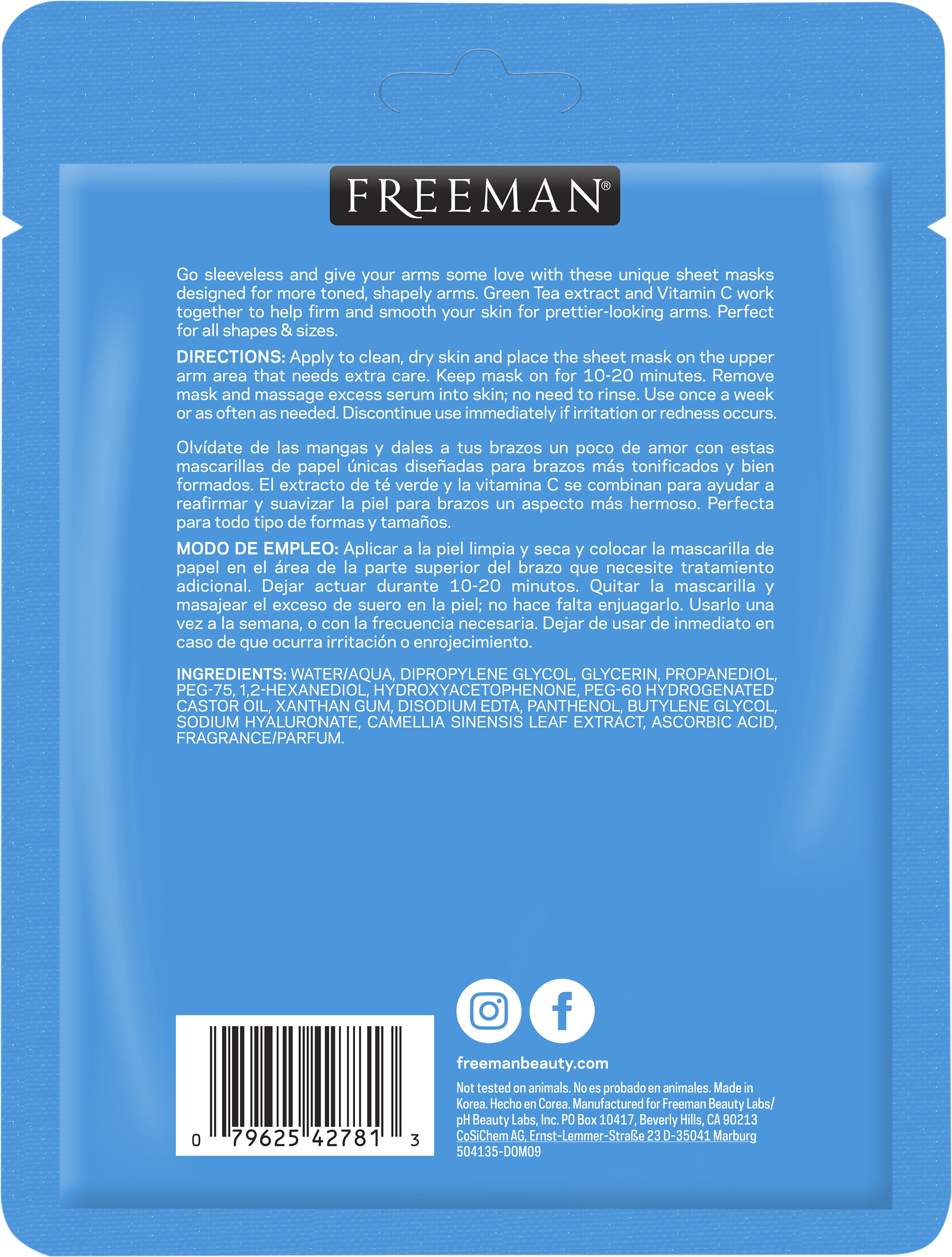 Happy Belly Firming & Smoothing Body Sheet Mask – Freeman Beauty