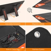 GRECELL Solar Panel Flexible Foldable 200W Portable High-Efficiency for Power Station