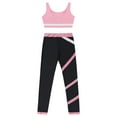 thumbnail image 4 of Lejafay Kids Gymnastics Tracksuit Girls Dance Crop Tank Tops Sport Bra Vest with Yoga Leggings Ice Pink 8, 4 of 6