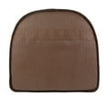 thumbnail image 6 of Gripper Non-Slip 15" x 16" Vienna Chenille Chocolate Brown Chair Cushions, Set of 4, 6 of 6