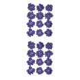 thumbnail image 2 of Flores prensadas Yuarrent 2Conjunto Morado oscuro, 2 of 6