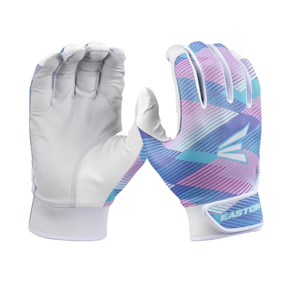 Guantes de bateo Easton MOXIE Juvenil Blanco/Rosado Talla Juvenil L
