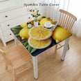 thumbnail image 2 of nygtbtfer Leaves Rectangle Table Cloth Stain and Wrinkle Resistant Spillproof Tablecloth Vinyl Woven Decorative Table Cover for Dining Table Elastic Edge&nbsp;, 2 of 7
