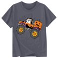 thumbnail image 3 of CONFREE Halloween Boys Short Sleeve Tshirts Crew Neck Cartoon Pumpkin Graphic Soft Hallowmas T-Shirts for Kids, 3 of 3