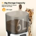 thumbnail image 5 of Oneisall WF-63 5GHz & 2.4GHz Automatic Cat Food Dispenser, 6L/25 Cups Automatic Cat Feeder with Camera, White, 5 of 13