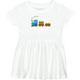 thumbnail image 3 of Inktastic Colorful Toy Train Girls Baby Dress, 3 of 5
