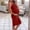 Red, variant on ZTTD Women's Solid High Waisted Stretchy Bodycon Maternity Pencil Skirt Women's Maternity Skirt Over The Belly Swing Dress