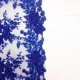 thumbnail image 3 of Ivy Bridal Lace Sequins Beaded Scallop Fabric for Dresses 52’’ BTY&nbsp;(Blue), 3 of 6