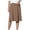 Brown, variant on Skirts for Women Skirt Women's Solid Lightweight Flare Midi Skirt with Elastic Waistfront Closure Easy Wear Flowy A-Line for Everyday Comfort and Versatility L