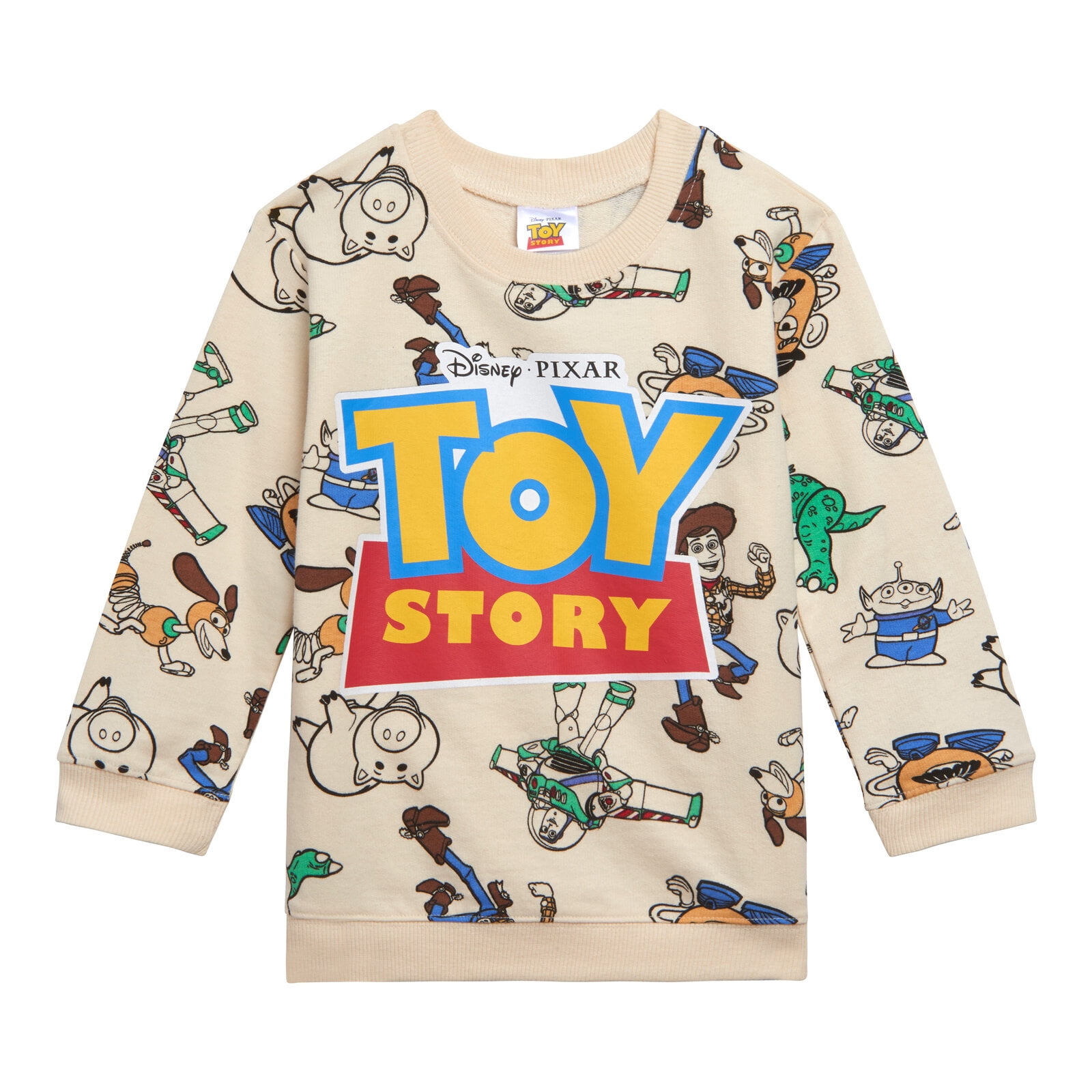 Disney Toy Story Woody Buzz Lightyear Rex Slinky Dog French Terry Sweatshirt and Shorts Toddler to Little Kid