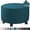 Deep Blue, variant on LQCrafK Round Ottoman Storage Cover Folding Stool Covers Furniture Protector Cover for Footrest Ottoman Fit