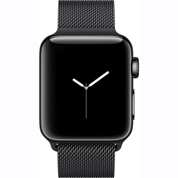 apple watch space black milanese loop