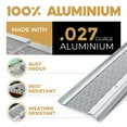 thumbnail image 4 of Waterlock Micromesh 5 inch Gutter Guards Leaf Protection, 100 Feet High-Gloss White, Stainless Steel Mesh, Aluminum Gutter Covers, Contractor Grade Gutter Guard from Manufacturer, 4 of 9