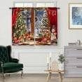 thumbnail image 2 of dinii Chrismas Night Kitchen Curtains Cafe Curtains for Bathroom Dining Room Living Room Pocket Window Drapes 2 Panels Set 28"x36", 2 of 5