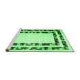 thumbnail image 2 of Ahgly Company Machine Washable Indoor Rectangle Solid Emerald Green Modern Area Rugs, 7' x 9', 2 of 4