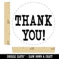thumbnail image 2 of Thank You Fun Text Self-Inking Rubber Stamp Ink Stamper - Lime Green Ink - Medium 1 Inch, 2 of 7