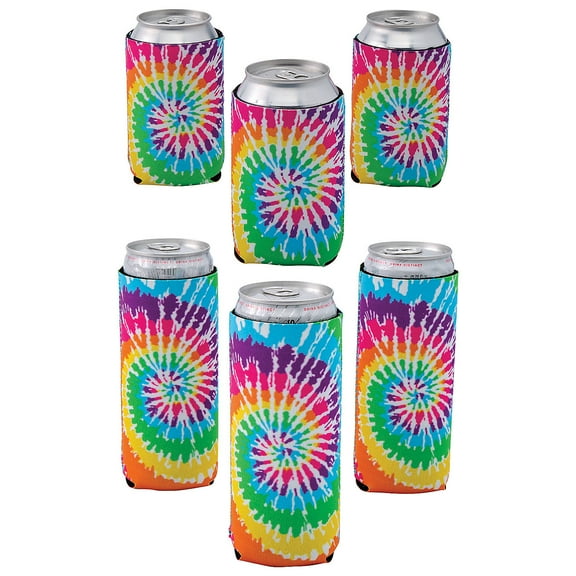 Tie-Dye Groovy Can Cooler Assortment Kit for 24