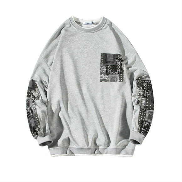 Men's Painted Hoodies Men Art Painted Sweatshirt Loose Fit Tops