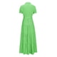 thumbnail image 5 of Vestido largo a rayas de verano 2024 para mujer, vestido informal con botones, manga corta, vestidos camiseros largos con cinturón,Green,M, 5 of 6