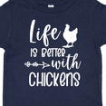 thumbnail image 4 of Inktastic Life is Better with Chickens Boys or Girls Toddler T-Shirt, 4 of 5