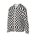thumbnail image 2 of Easygdp Black and White Checkerboard Lightweight Long Sleeve Sun Shirt Sports long-Sleeved Sun Protective Clothing, Quick Drying Breathable - XX-Large, 2 of 9