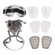thumbnail image 1 of Cubierta facial de Gas, protector de goma reutilizable, protector de pintura de media cara para polvo, soldadura química, pulido, carpintería, 1 of 5