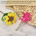 thumbnail image 5 of Uxcell 42mm Alloy Corsage Decorative Holder Vase for Wedding Party Prom White Gold, 5 of 6