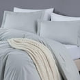 thumbnail image 3 of Chezmoi Collection Solid Silver Gray 100% Cotton Duvet Cover Set Queen Size, 3-Piece Luxury Soft Breathable Smooth Cooling 250TC Cotton Twill Comforter Cover with Button Closure, 3 of 9