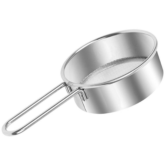 MLINS  Colander for Kitchen Sifter Strainer Flour Sieve Duster Baking Coffee Filter Silver