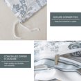 thumbnail image 6 of NEWLAKE Duvet Cover Set Reversible Cotton Comforter Cover, 3-Piece, White, Floral, Cotton Bedding Set, Queen, 6 of 9